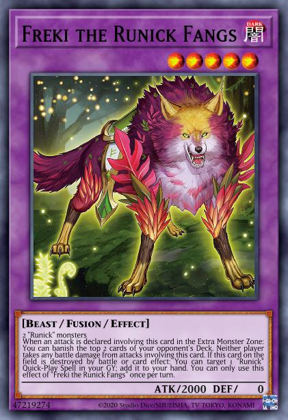 Freki the Runick Fangs - MP23-EN186 - 1st Edition - Super Rare