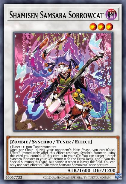 Shamisen Samsara Sorrowcat - MP23-EN189 - 1st Edition - Ultra Rare