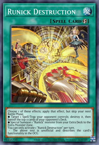 Runick Destruction - MP23-EN243 - 1st Edition - Ultra Rare