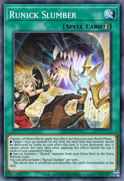 Runick Slumber - MP23-EN246 - 1st Edition - Ultra Rare