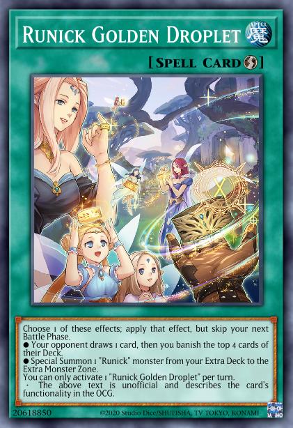 Runick Golden Droplet - MP23-EN247 - 1st Edition - Ultra Rare