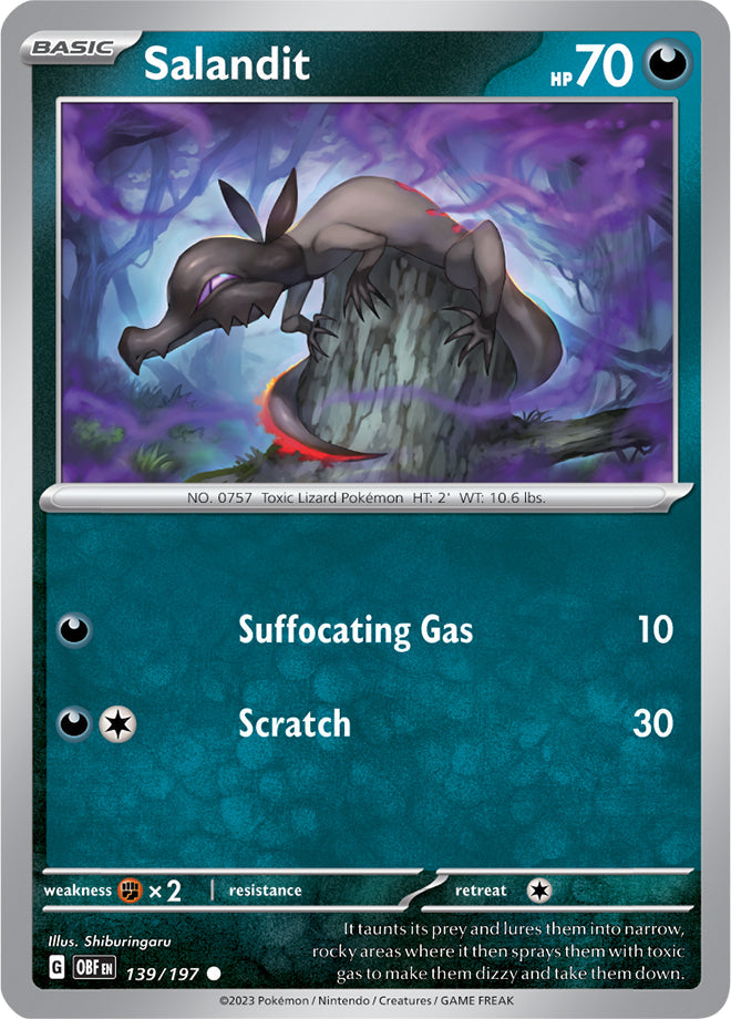 Salandit - Obsidian Flames 139/197 - Common