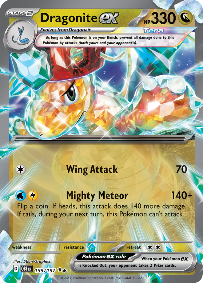 Dragonite ex - Obsidian Flames 159/197 - Double Rare