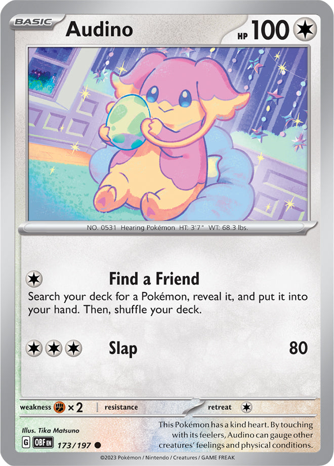 Audino - Obsidian Flames 173/197 - Common