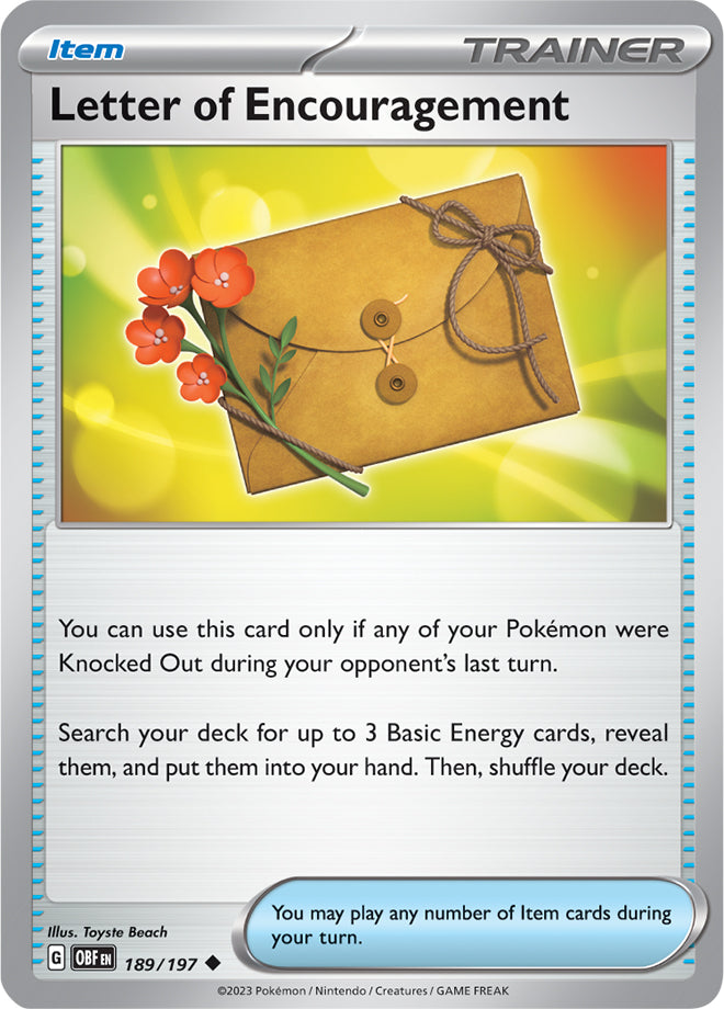 Letter of Encouragement - Obsidian Flames 189/197 - Uncommon