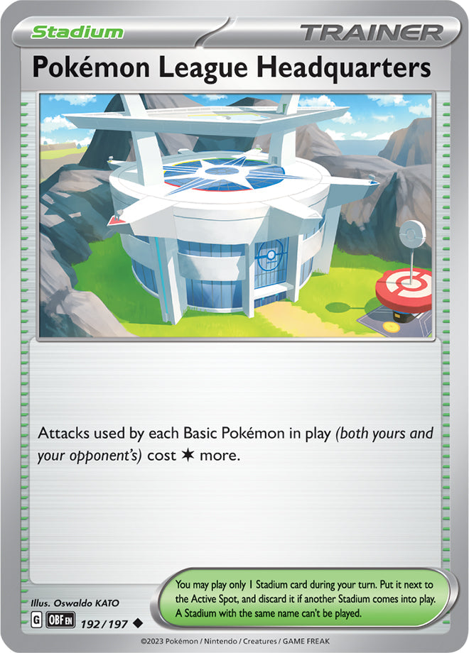 Pokémon League Headquarters - Obsidian Flames 192/197 - Uncommon