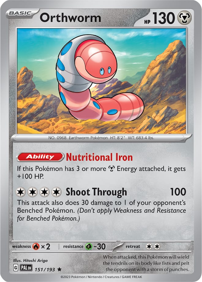 Orthworm - Paldea Evolved 151/193 - Rare