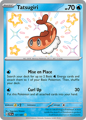 Tatsugiri - Paldean Fates - 127/091 - Shiny Holo Rare