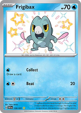 Frigibax - Paldean Fates - 128/091 - Shiny Holo Rare