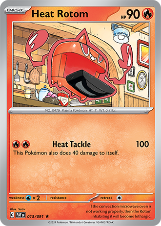 Heat Rotom - Paldean Fates - 013/091 - Holo Rare