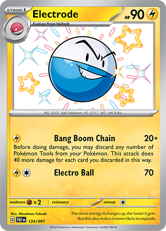 Electrode - Paldean Fates - 134/091 - Shiny Holo Rare