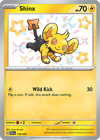 Shinx - Paldean Fates - 135/091 - Shiny Holo Rare