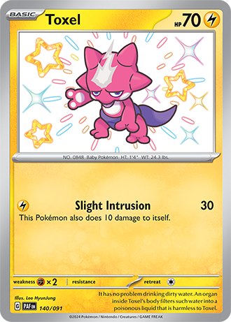 Toxel - Paldean Fates - 140/091 - Shiny Holo Rare