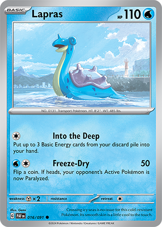 Lapras - Paldean Fates - 016/091 - Common