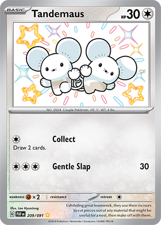 Tandemaus - Paldean Fates - 209/091 - Shiny Holo Rare
