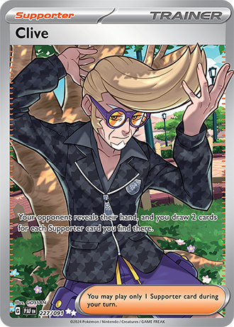 Clive - Paldean Fates - 227/091 - Full Art