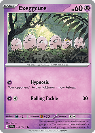 Exeggcute - Paldean Fates - 023/091 - Common