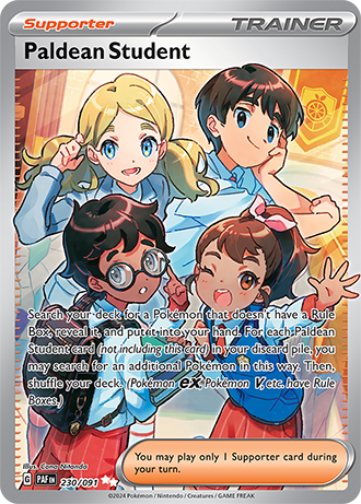 Paldean Student - Paldean Fates - 230/091 - Full Art
