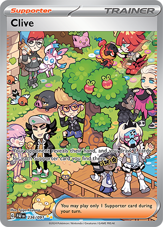 Clive - Paldean Fates - 236/091 - Special Illustration Rare