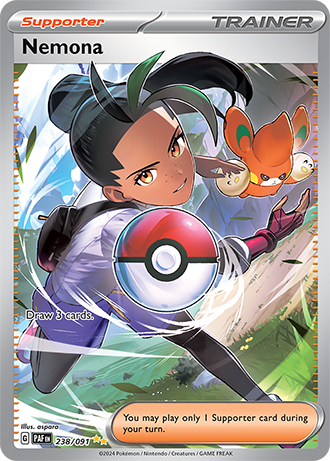 Nemona - Paldean Fates - 238/091 - Special Illustration Rare