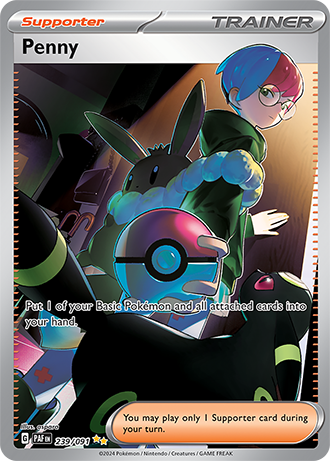 Penny - Paldean Fates - 239/091 - Special Illustration Rare