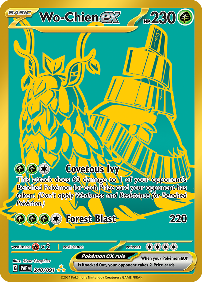 Wo-Chien ex - Paldean Fates - 240/091 - Hyper Rare