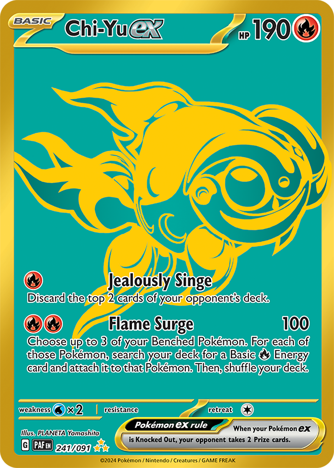Chi-Yu ex - Paldean Fates - 241/091 - Hyper Rare