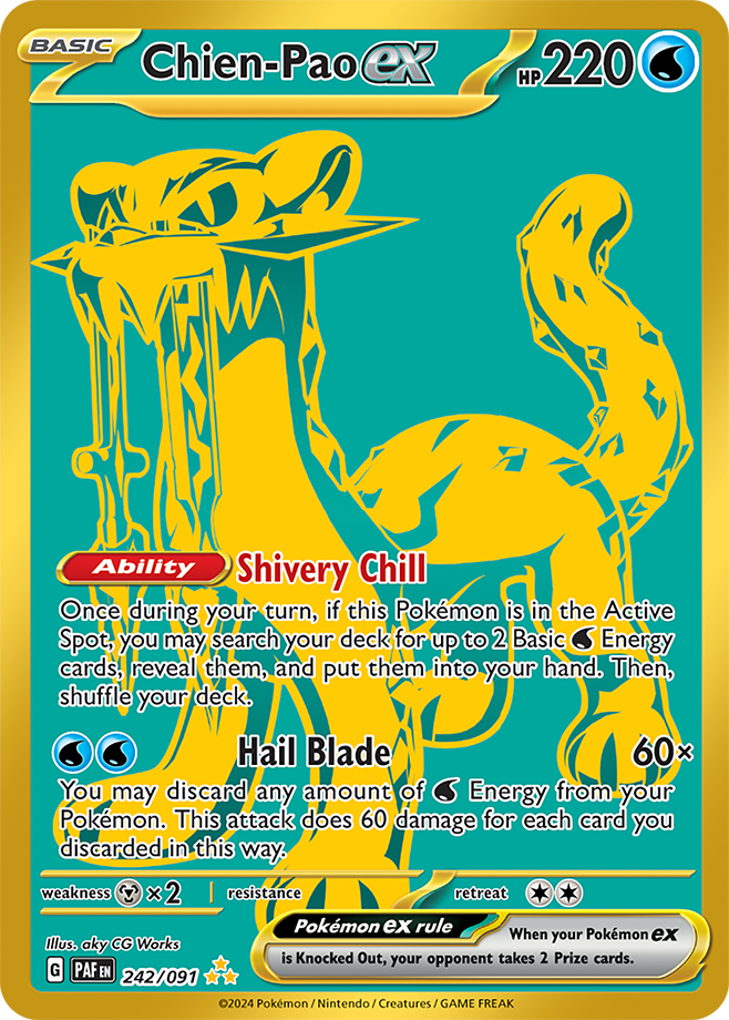 Chien-Pao ex - Paldean Fates - 242/091 - Hyper Rare