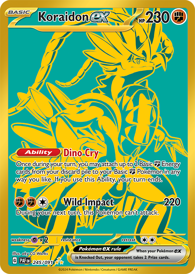Koraidon ex - Paldean Fates - 245/091 - Hyper Rare