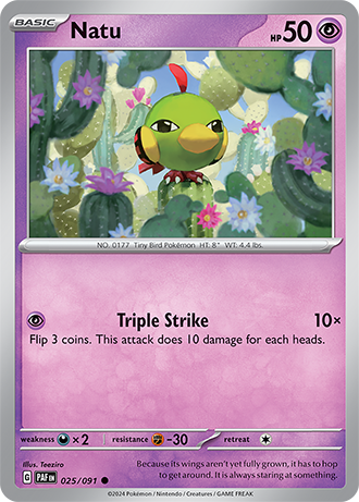 Natu - Paldean Fates - 025/091 - Common