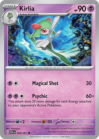 Kirlia - Paldean Fates - 028/091 - Common