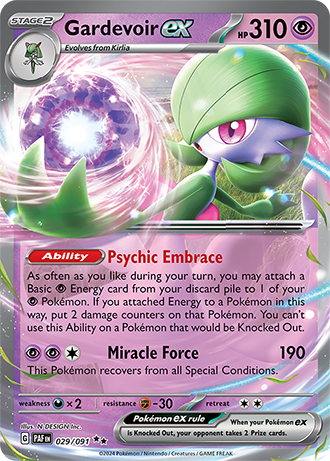 Gardevoir ex - Paldean Fates - 029/091 - Double Rare