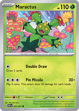 Maractus - Paldean Fates - 003/091 - Common