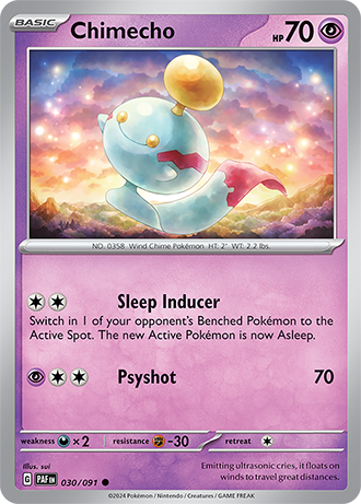 Chimecho - Paldean Fates - 030/091 - Common