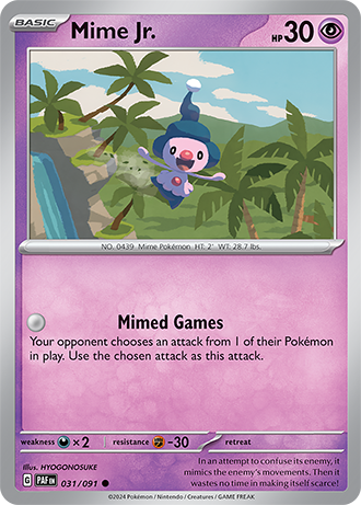 Mime Jr. - Paldean Fates - 031/091 - Common