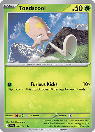 Toedscool - Paldean Fates - 004/091 - Common