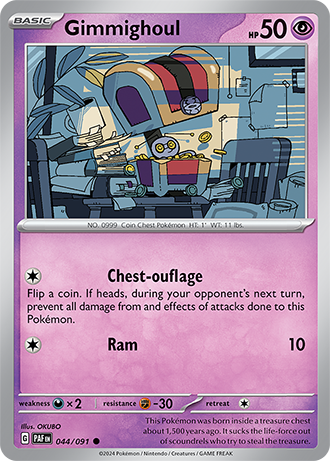 Gimmighoul - Paldean Fates - 044/091 - Common