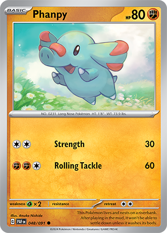 Phanpy - Paldean Fates - 048/091 - Common