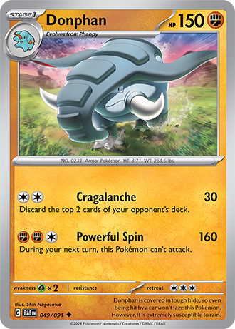 Donphan - Paldean Fates - 049/091 - Uncommon
