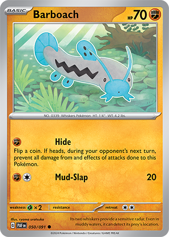 Barboach - Paldean Fates - 050/091 - Common