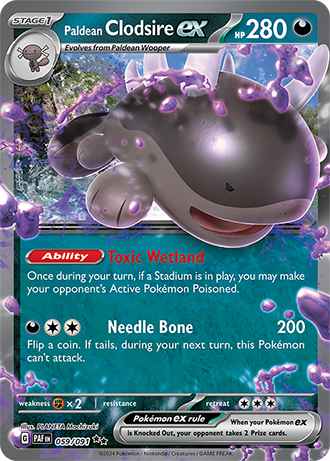 Paldean Clodsire ex - Paldean Fates - 059/091 - Double Rare