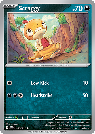 Scraggy - Paldean Fates - 060/091 - Common