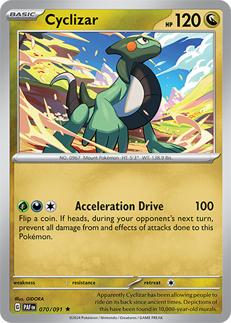 Cyclizar - Paldean Fates - 070/091 - Holo Rare