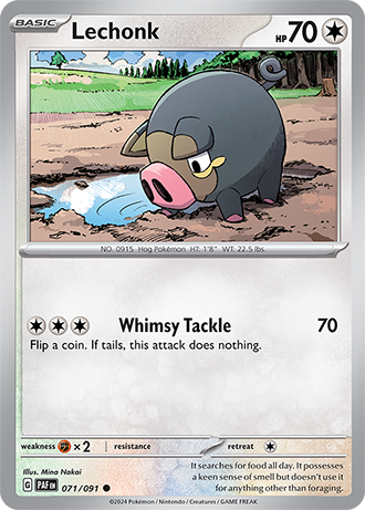 Lechonk - Paldean Fates - 071/091 - Common