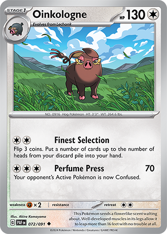 Oinkologne - Paldean Fates - 072/091 - Uncommon