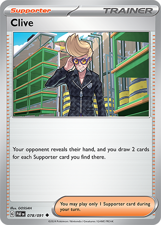 Clive - Paldean Fates - 078/091 - Uncommon