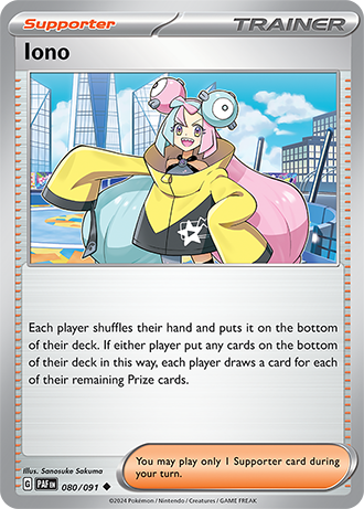 Iono - Paldean Fates - 080/091 - Uncommon