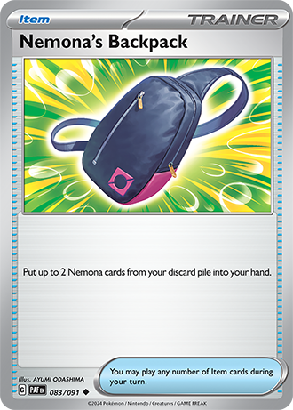 Nemona's Backpack - Paldean Fates - 083/091 - Uncommon