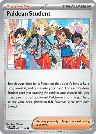 Paldean Student - Paldean Fates - 085/091 - Common