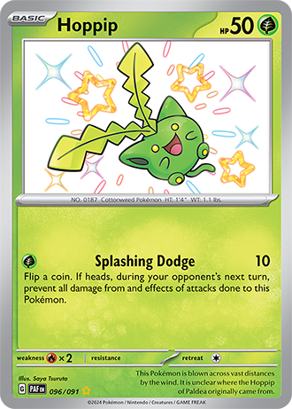 Hoppip - Paldean Fates - 096/091 - Shiny Holo Rare